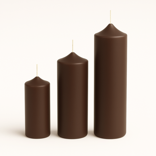 Fat Taper Candle | Pack of 3 | Handcrafted Organic Aromatherapy | 100% Soy Wax | Smoke-Free | Organic, Vegan, Non-Toxic | Candles for Home Decor & Gift Set