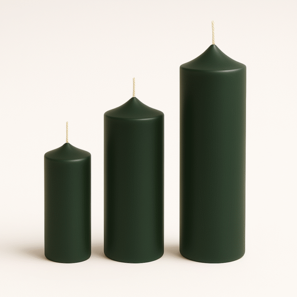 Fat Taper Candle | Pack of 3 | Handcrafted Organic Aromatherapy | 100% Soy Wax | Smoke-Free | Organic, Vegan, Non-Toxic | Candles for Home Decor & Gift Set