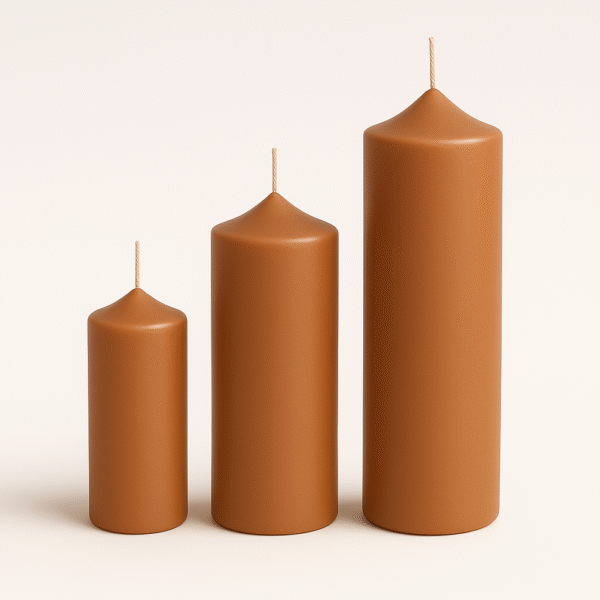 Fat Taper Candle | Pack of 3 | Handcrafted Organic Aromatherapy | 100% Soy Wax | Smoke-Free | Organic, Vegan, Non-Toxic | Candles for Home Decor & Gift Set