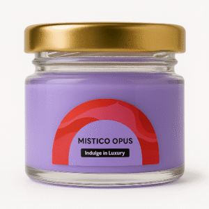 Mistico-Opus-Lavender-Small-1 Pack of 8 | Jar Candle (Small-Scented-Coloured) | Handcrafted Organic Aromatherapy | 100% Soy Wax | Smoke-Free | Vegan, Non-Toxic