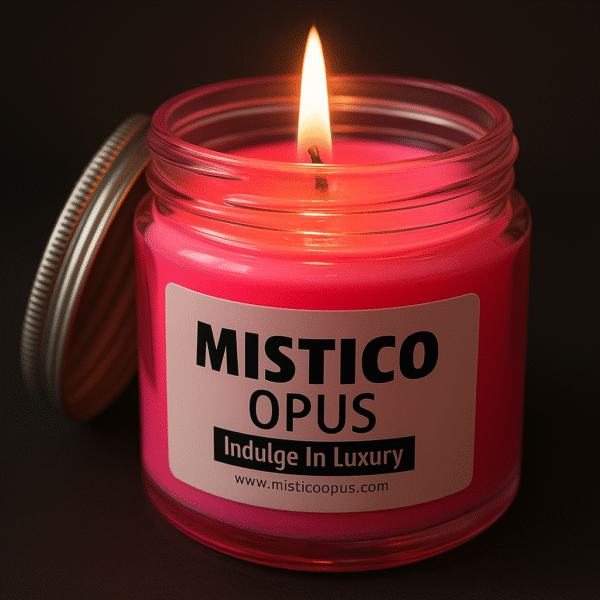 Jar Candle (Large-Scented-Coloured) | Handcrafted Organic Aromatherapy | 100% Soy Wax | Smoke-Free | Vegan, Non-Toxic