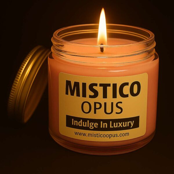 Jar Candle (Medium-Scented-Coloured) | Handcrafted Organic Aromatherapy | 100% Soy Wax | Smoke-Free | Vegan, Non-Toxic