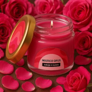 Pack of 8 | Jar Candle (Small-Scented-Coloured) | Handcrafted Organic Aromatherapy | 100% Soy Wax | Smoke-Free | Vegan, Non-Toxic