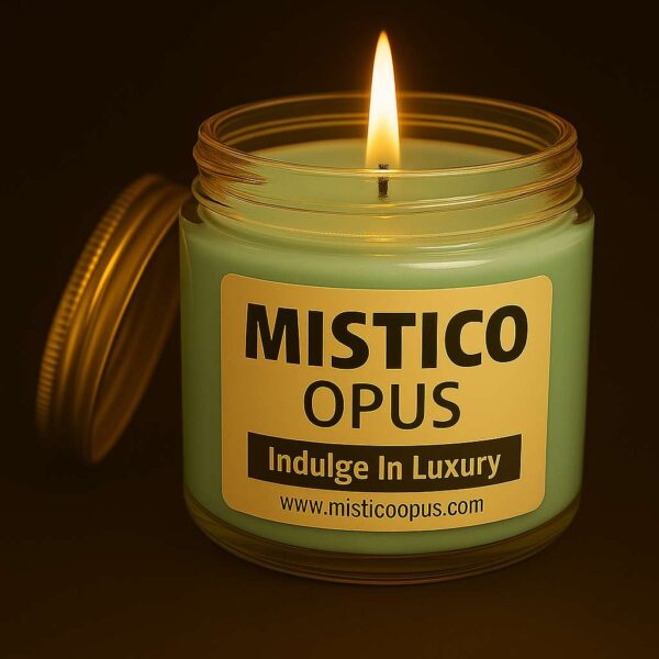 Jar Candle (Medium-Scented-Coloured) | Handcrafted Organic Aromatherapy | 100% Soy Wax | Smoke-Free | Vegan, Non-Toxic