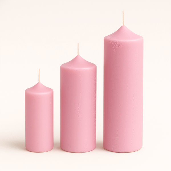 Fat Taper Candle | Pack of 3 | Handcrafted Organic Aromatherapy | 100% Soy Wax | Smoke-Free | Organic, Vegan, Non-Toxic | Candles for Home Decor & Gift Set