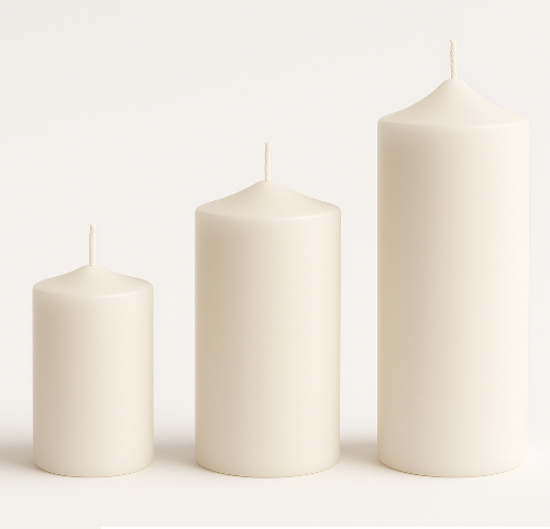 Fat Taper Candle | Pack of 3 | Handcrafted Organic Aromatherapy | 100% Soy Wax | Smoke-Free | Organic, Vegan, Non-Toxic | Candles for Home Decor & Gift Set