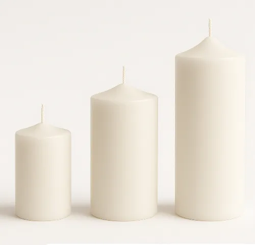 #misticoopus-Mistico-Opus-Fat-Taper-Pillar-Set of 3-White