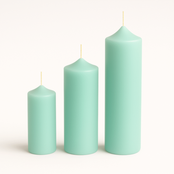 Fat Taper Candle | Pack of 3 | Handcrafted Organic Aromatherapy | 100% Soy Wax | Smoke-Free | Organic, Vegan, Non-Toxic | Candles for Home Decor & Gift Set