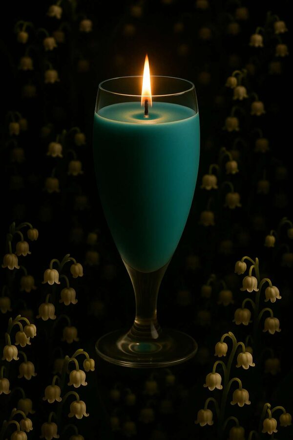 Wintergreen-Glass-3 Designer Glass Candle | Handcrafted Organic Aromatherapy | 100% Soy Wax | Coloured Scented | Smoke-Free | Organic, Vegan, Non-Toxic | Candles for Home Decor & Gift Set