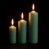 #misticoopus-Mistico-Opus-Fat-Taper-Pillar-Set of 3-Burning-Wintergreen