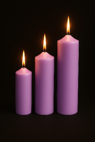 Fat Taper Candle | Pack of 3 | Handcrafted Organic Aromatherapy | 100% Soy Wax | Smoke-Free | Organic, Vegan, Non-Toxic | Candles for Home Decor & Gift Set