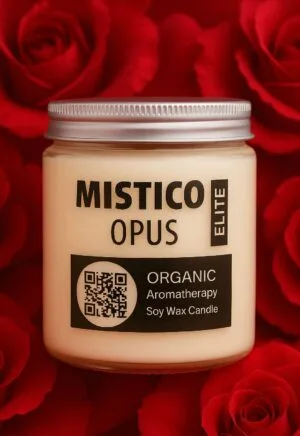 #misticoopus-Mistico-Opus-Elite-Organic Soy Wax Candle-ROMANCE-Rose Raat