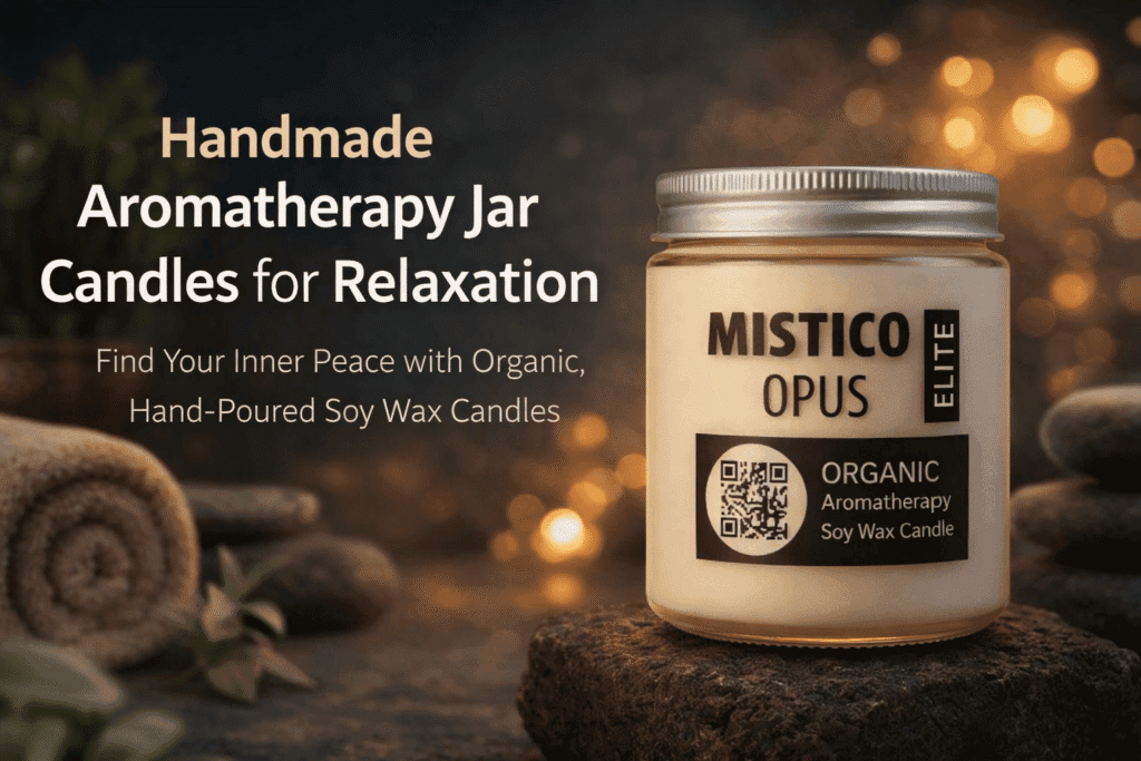 Handmade Aromatherapy Jar Candles for Relaxation